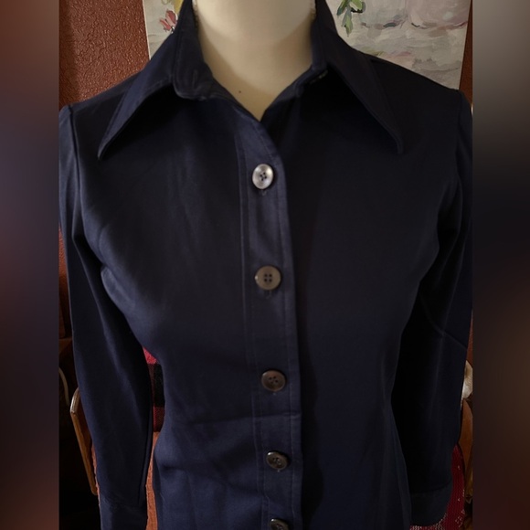 Lady Manhattan Gentle Knits Womens Button Up Top Shirt No Size - Picture 3 of 7